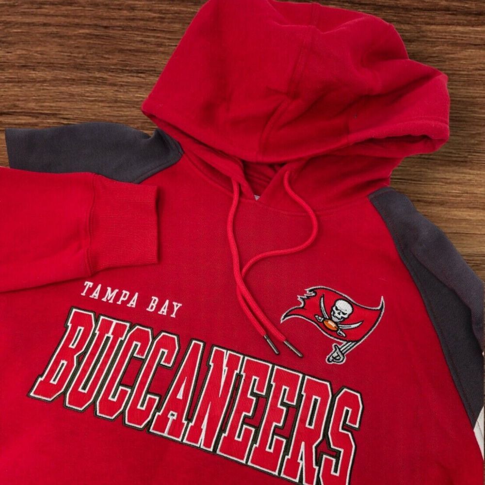 Starter Hoodie Size XL NFL Tampa Bay‎ Buccaneers Red Draft Day Fleece Pullover